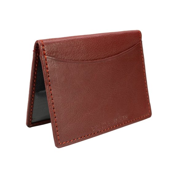 Mens Leather Credit Card Case, Slim ID Holder, Business Card Organizer - Picture 8 of 10